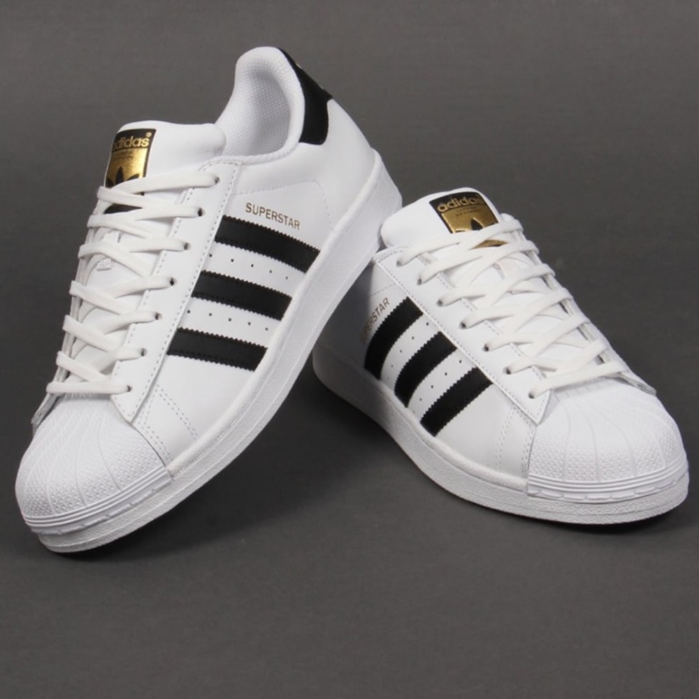 Adidas Superstars Unisex White And Black